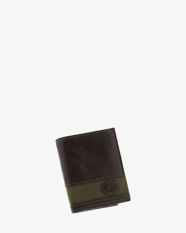 Adapell Range 1618 portafoglio uomo cuoio RFID canvas