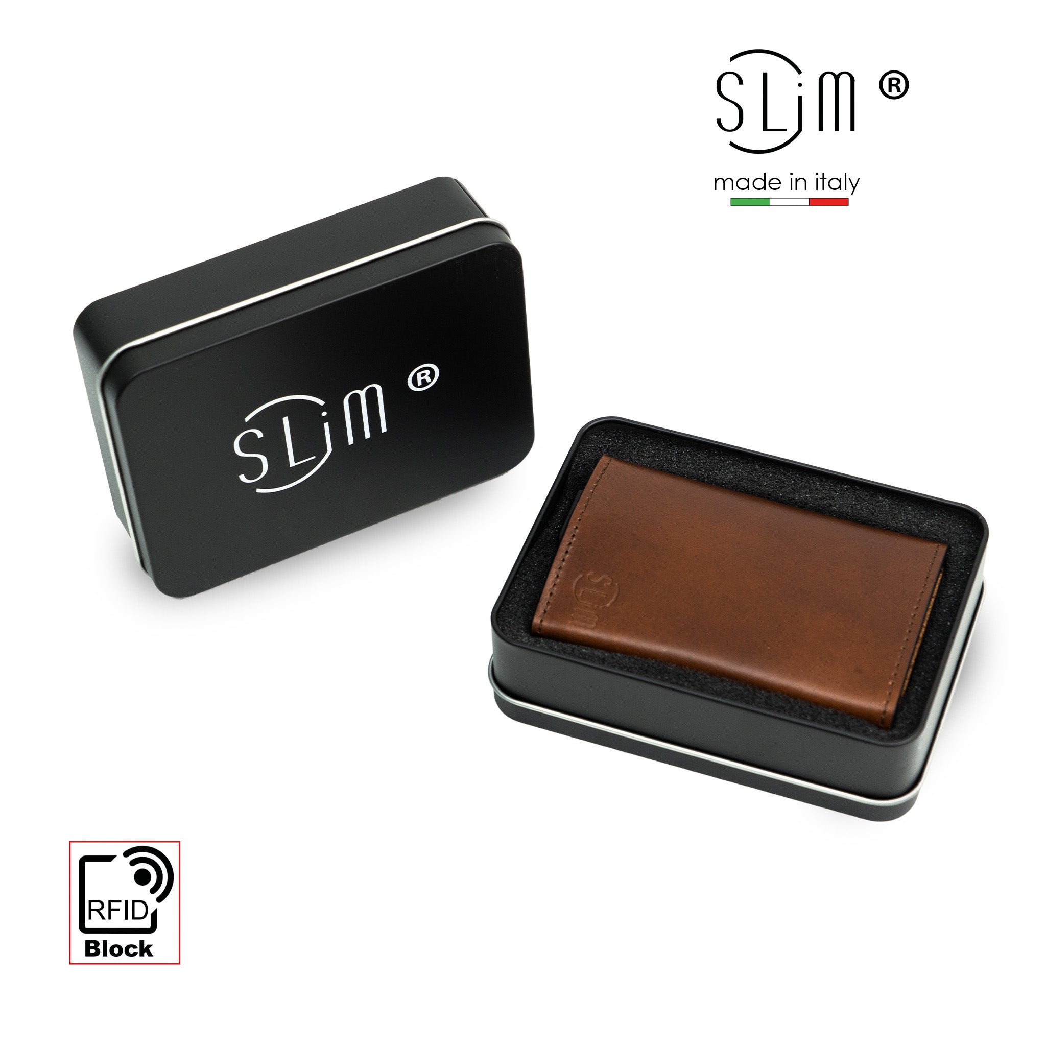 SLim Touch Portafoglio Crazy Horse Cerato RFID