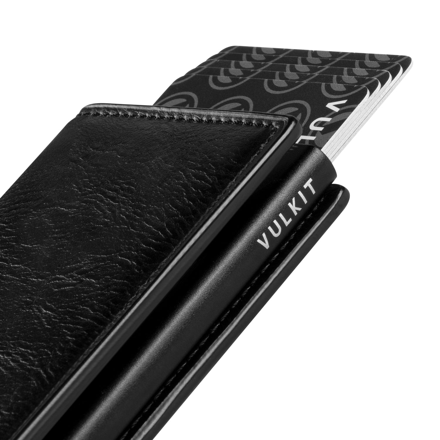 VULKIT VC200 Black Portafoglio Carte Slim RFID