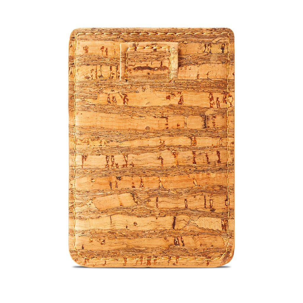 Corkor Wallets Portafoglio Uomo Sughero Rosso Marrone Sottile