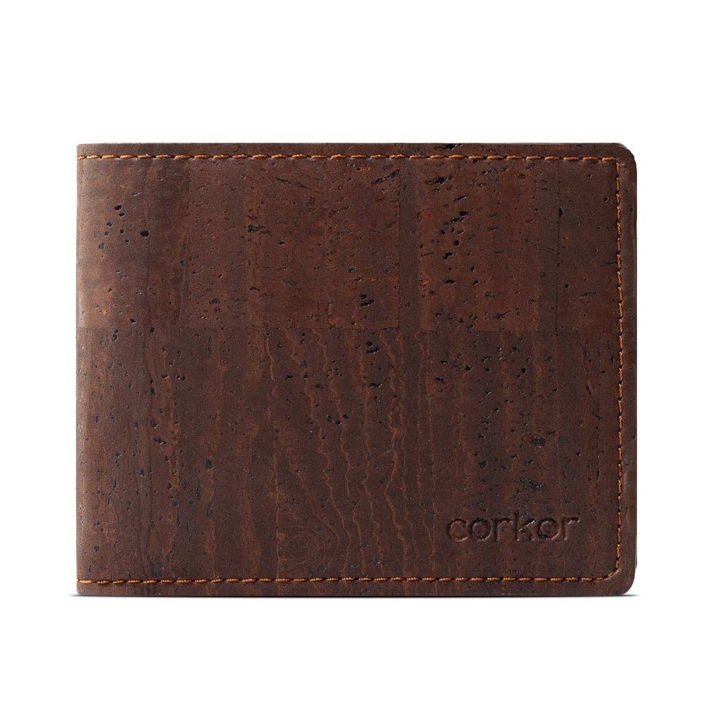 Corkor Wallets portafoglio sughero marrone chiaro RFID