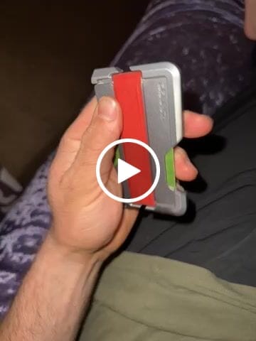 Dango D01 Dapper portafoglio grigio pelle RFID 12 carte