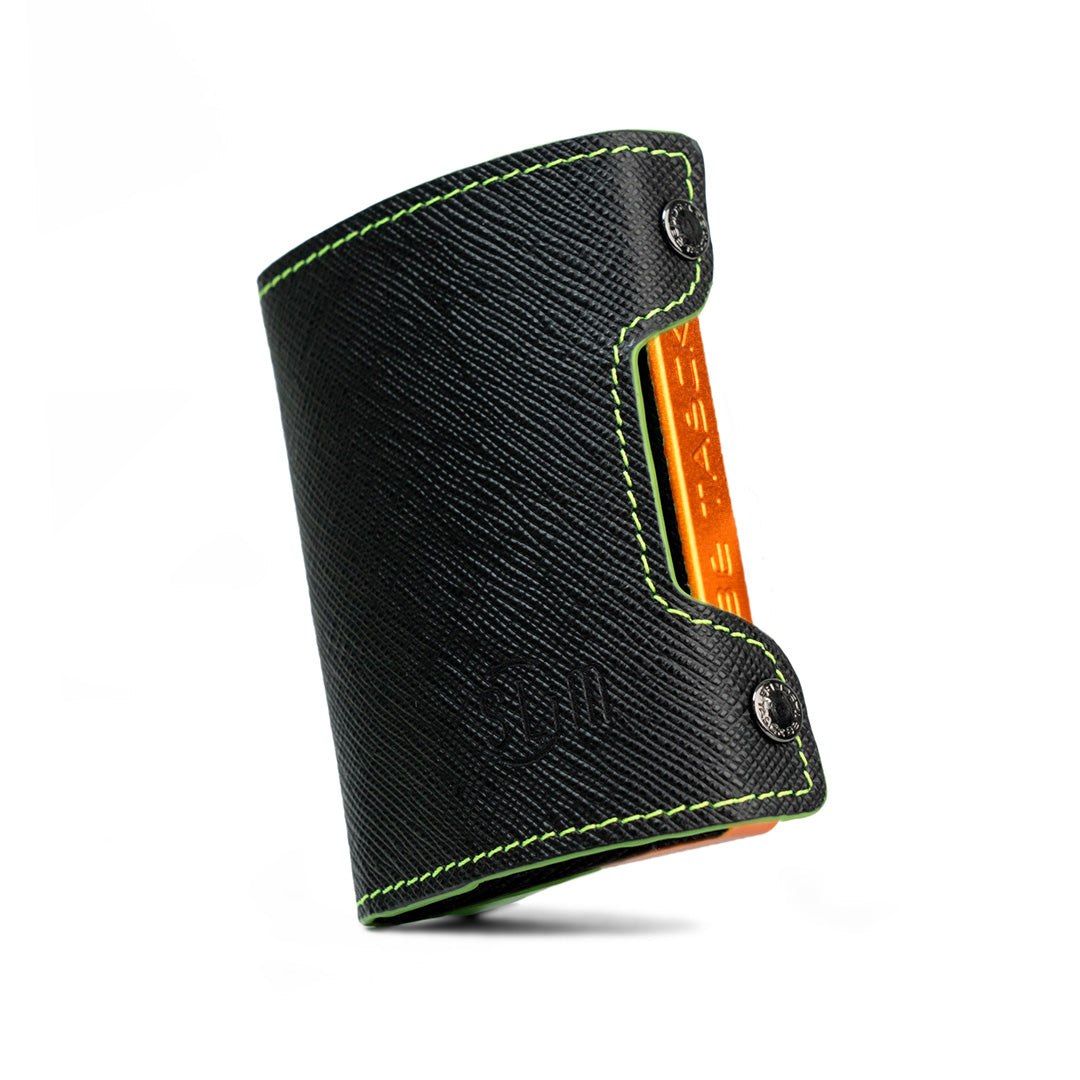 Be Tasck Saffiano Nero Verde portafoglio frame