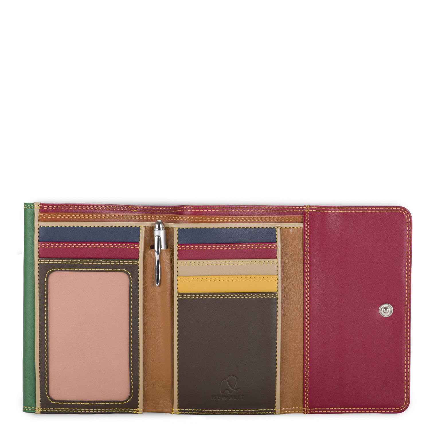 Mywalit Milano 250-174 Bosco Portafoglio Pelle 6 Carte