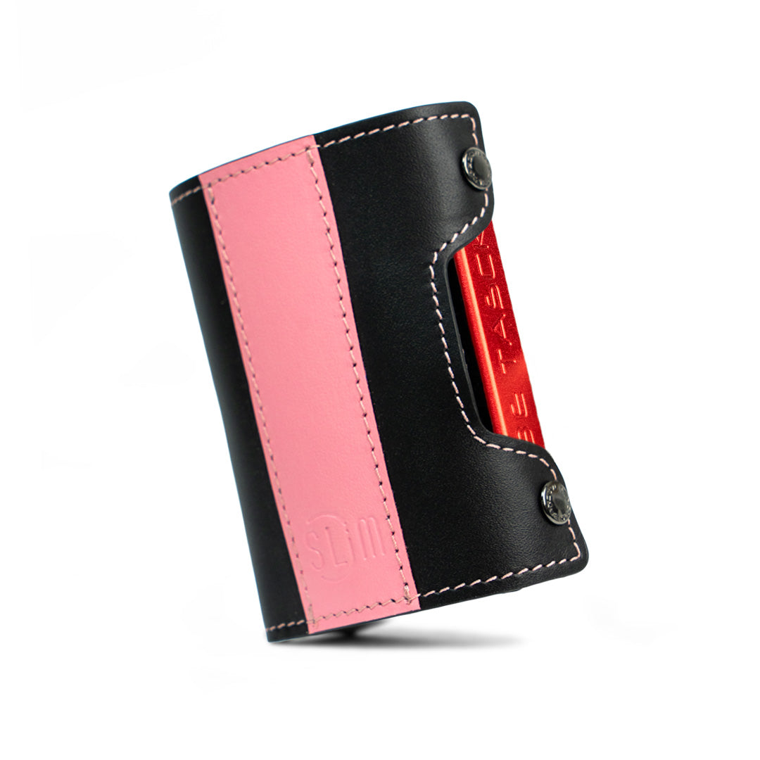 SLim Be Tasck portafoglio Bicolor Rosanero frame nero