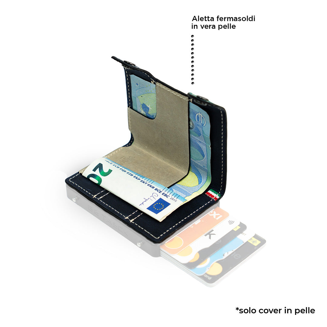 SLim Cover Be Tasck Crazy Tricolore Cover Pelle Acquamarina