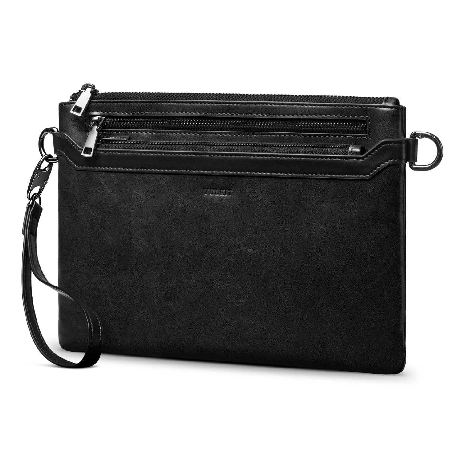 VULKIT VB110 Clutch Pelle Whiskey Tan RFID Lavoro