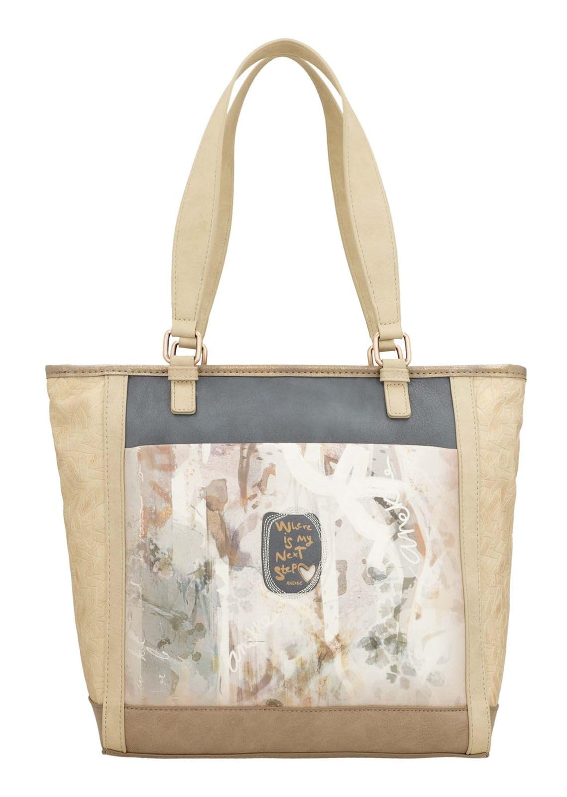 Anekke Memories borsa a spalla grande multicolor