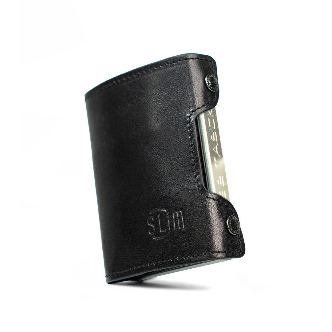 SLim Be Tasck Portafoglio Pelle Nero Frame Nero